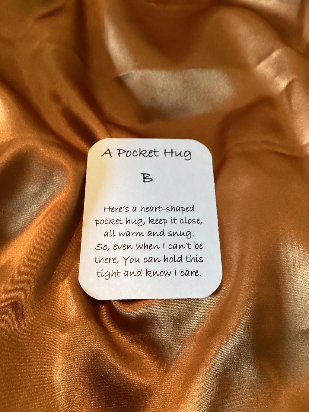 Handcrafted Resin Pocket Hug: Comfort Token