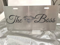 The Boss Aluminum License Plate