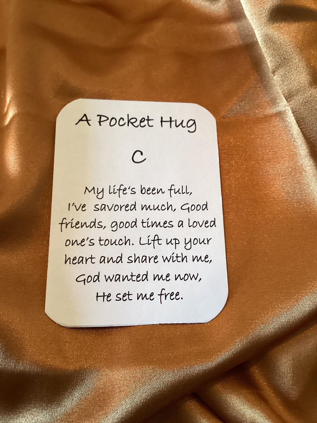 Handcrafted Resin Pocket Hug: Comfort Token