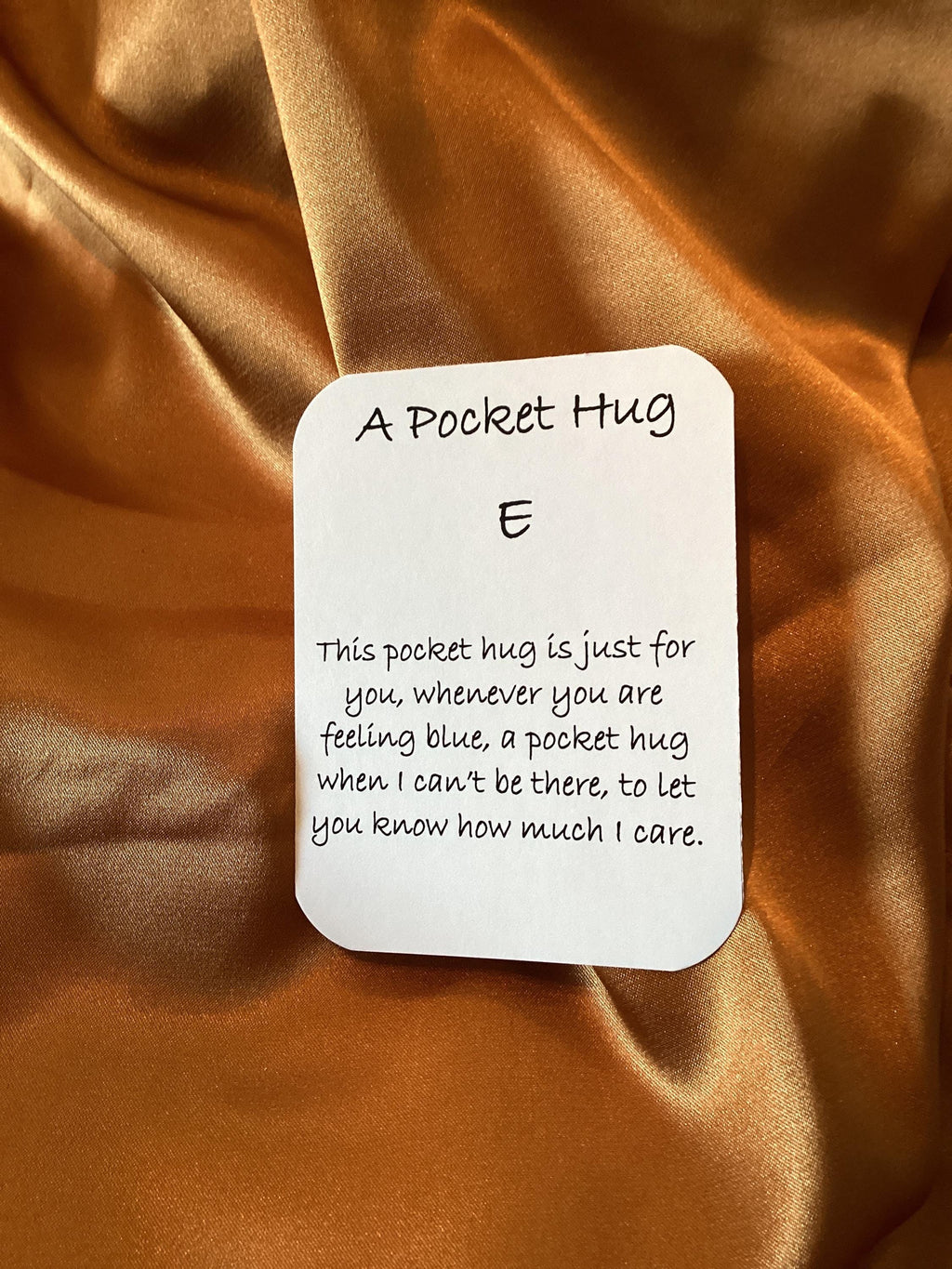 Handcrafted Resin Pocket Hug: Comfort Token