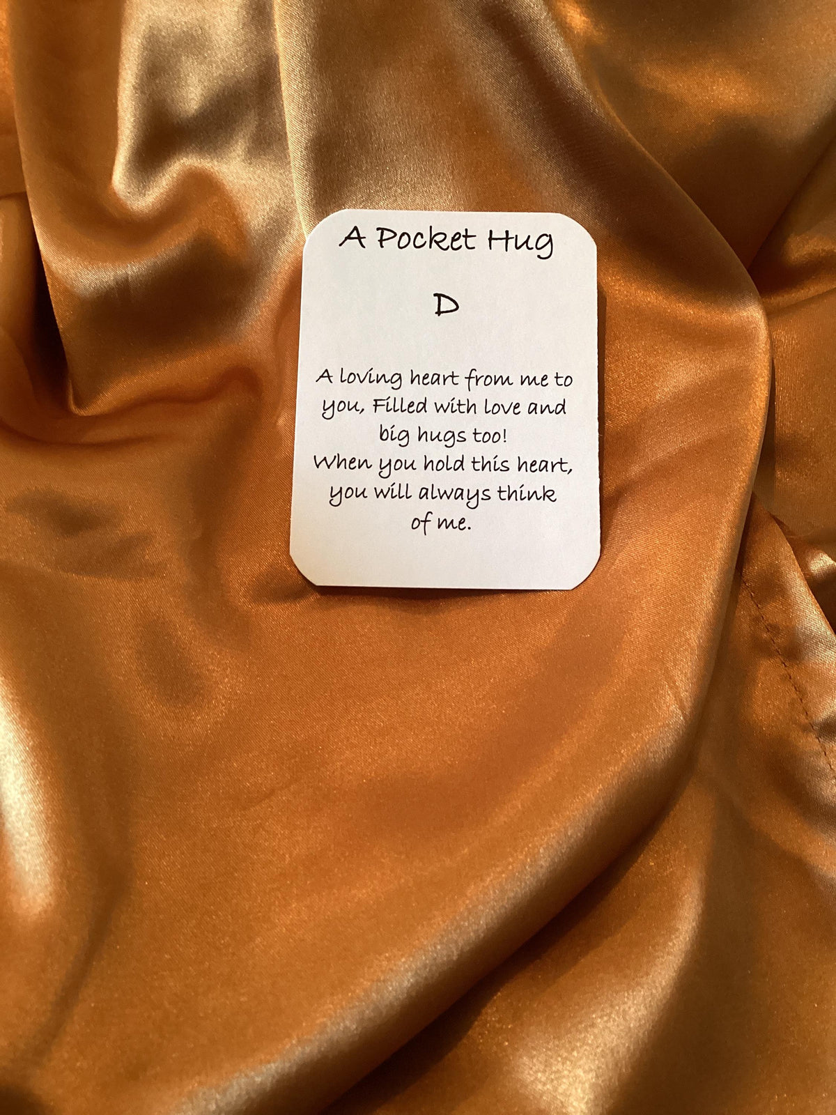 Handcrafted Resin Pocket Hug: Comfort Token