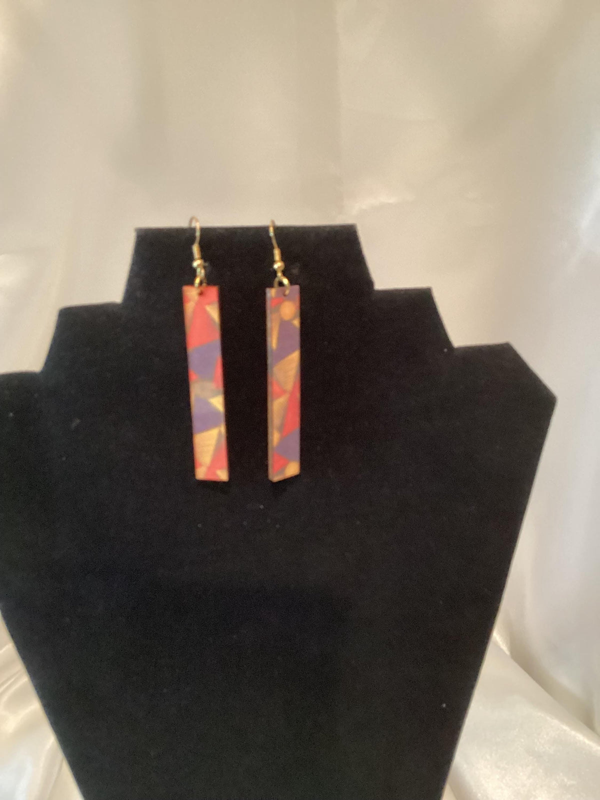 Geometric Multi-Colored Earrings