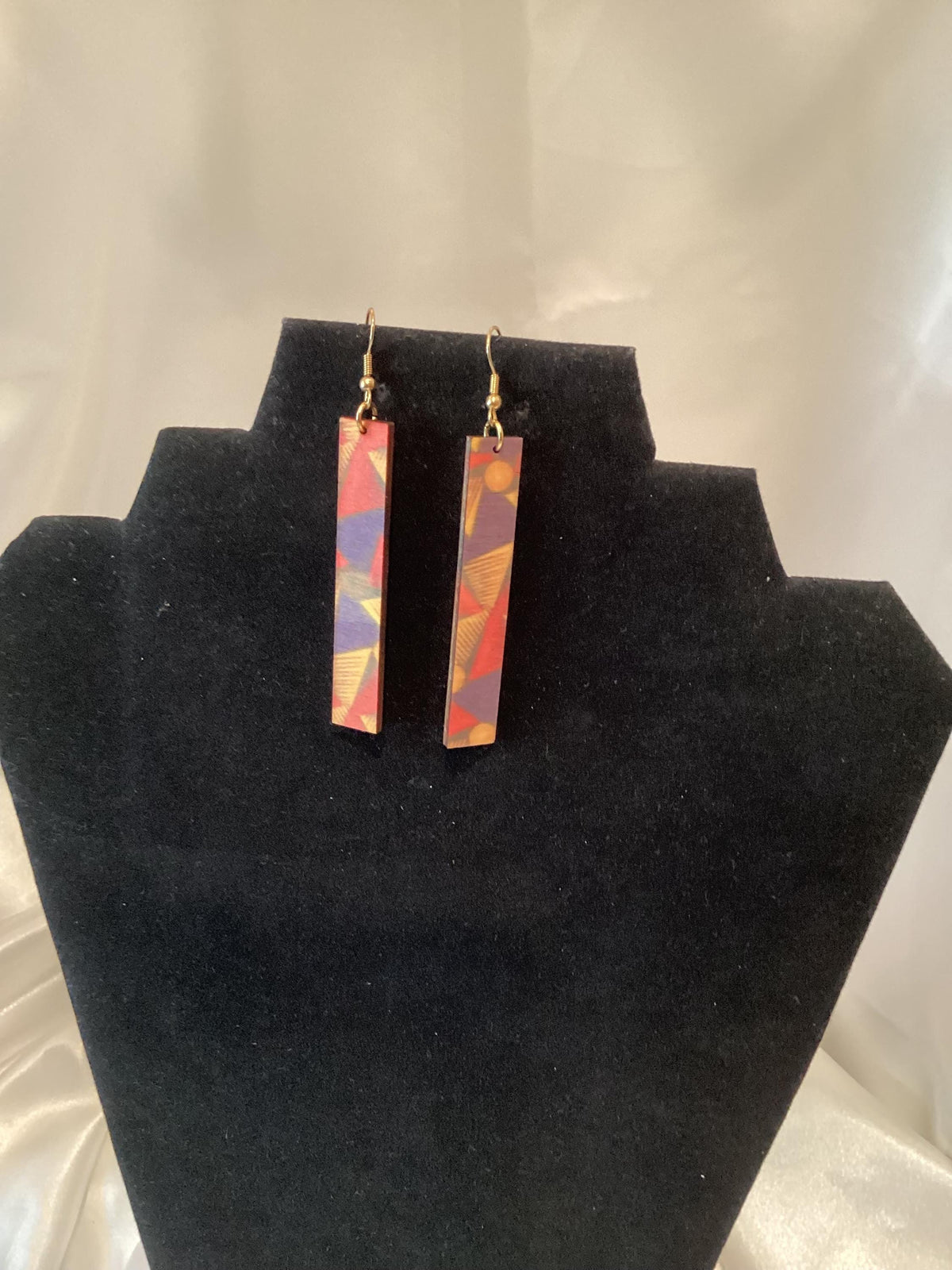 Geometric Multi-Colored Earrings