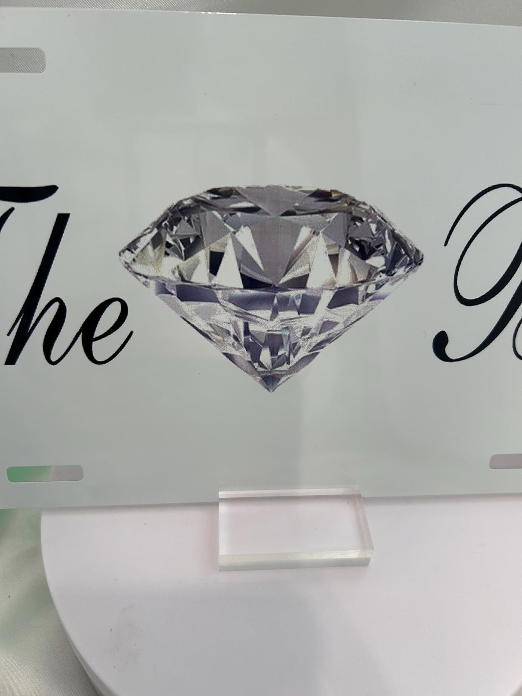 The Boss Aluminum License Plate