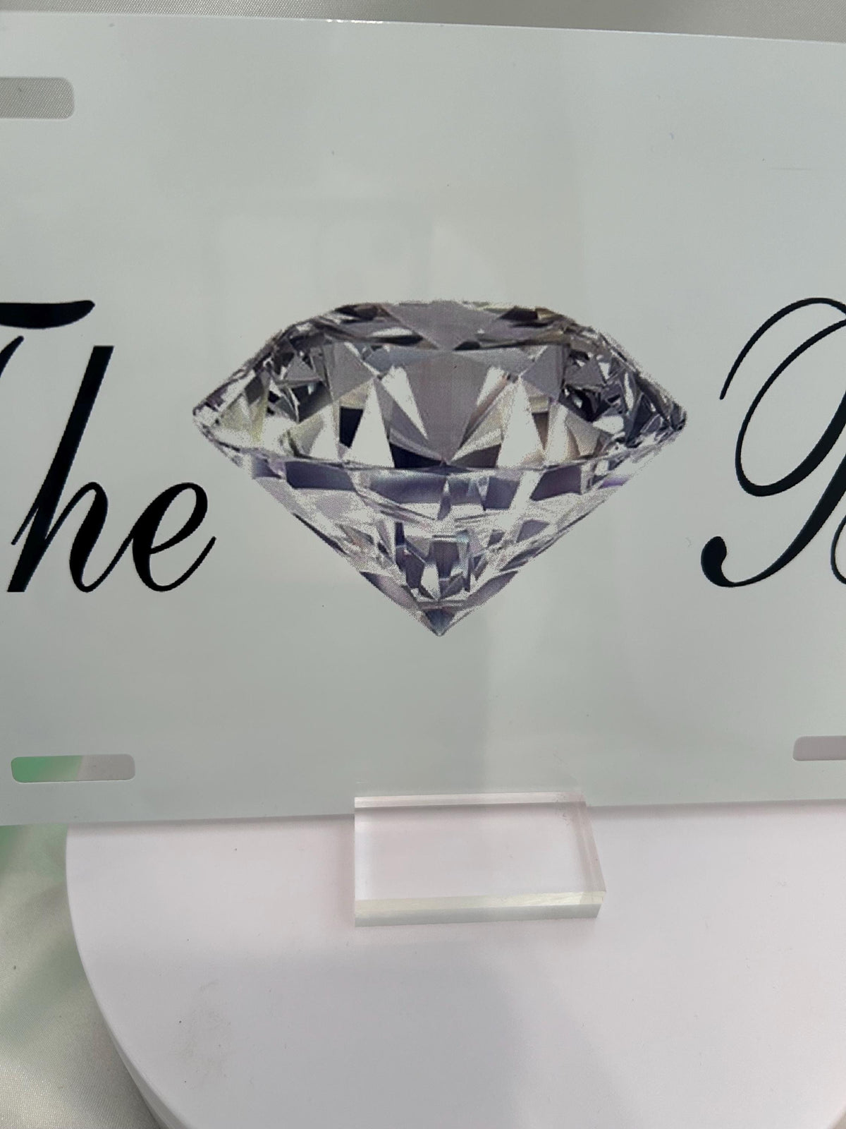 The Boss Aluminum License Plate
