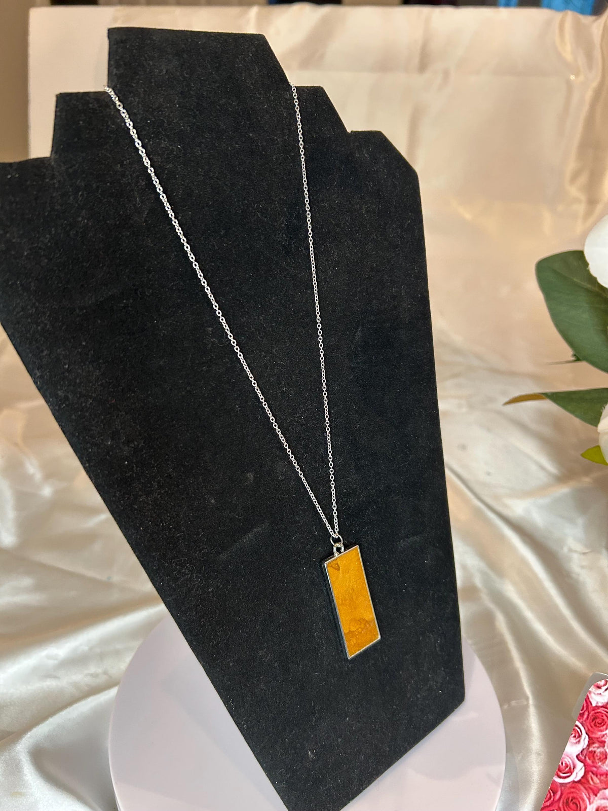 18” Silver Chain with Gold Pendant