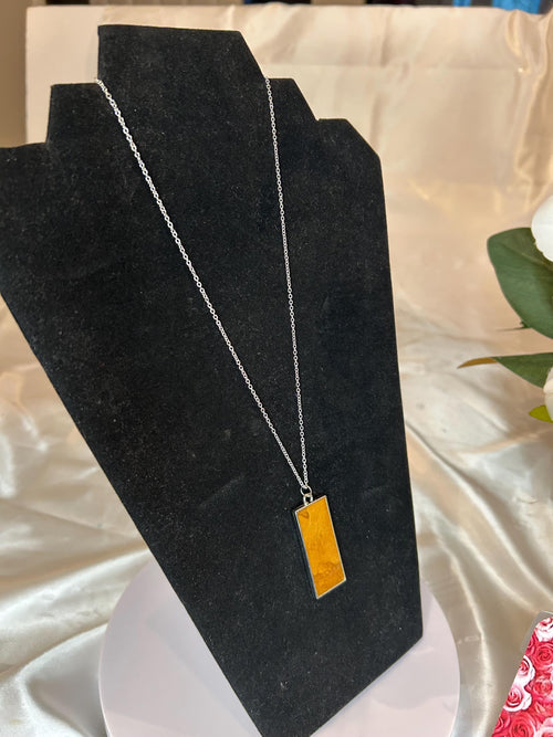 18” Silver Chain with Gold Pendant