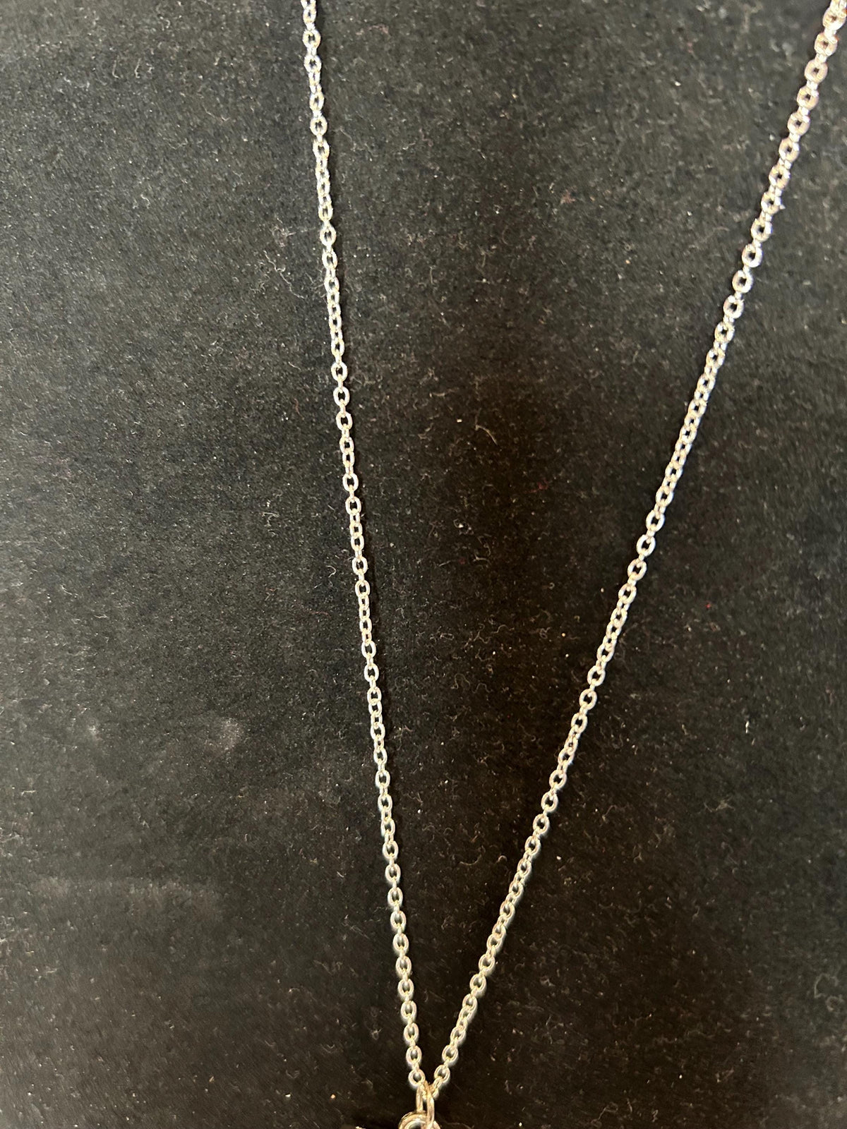 18” Silver Chain with Gold Pendant