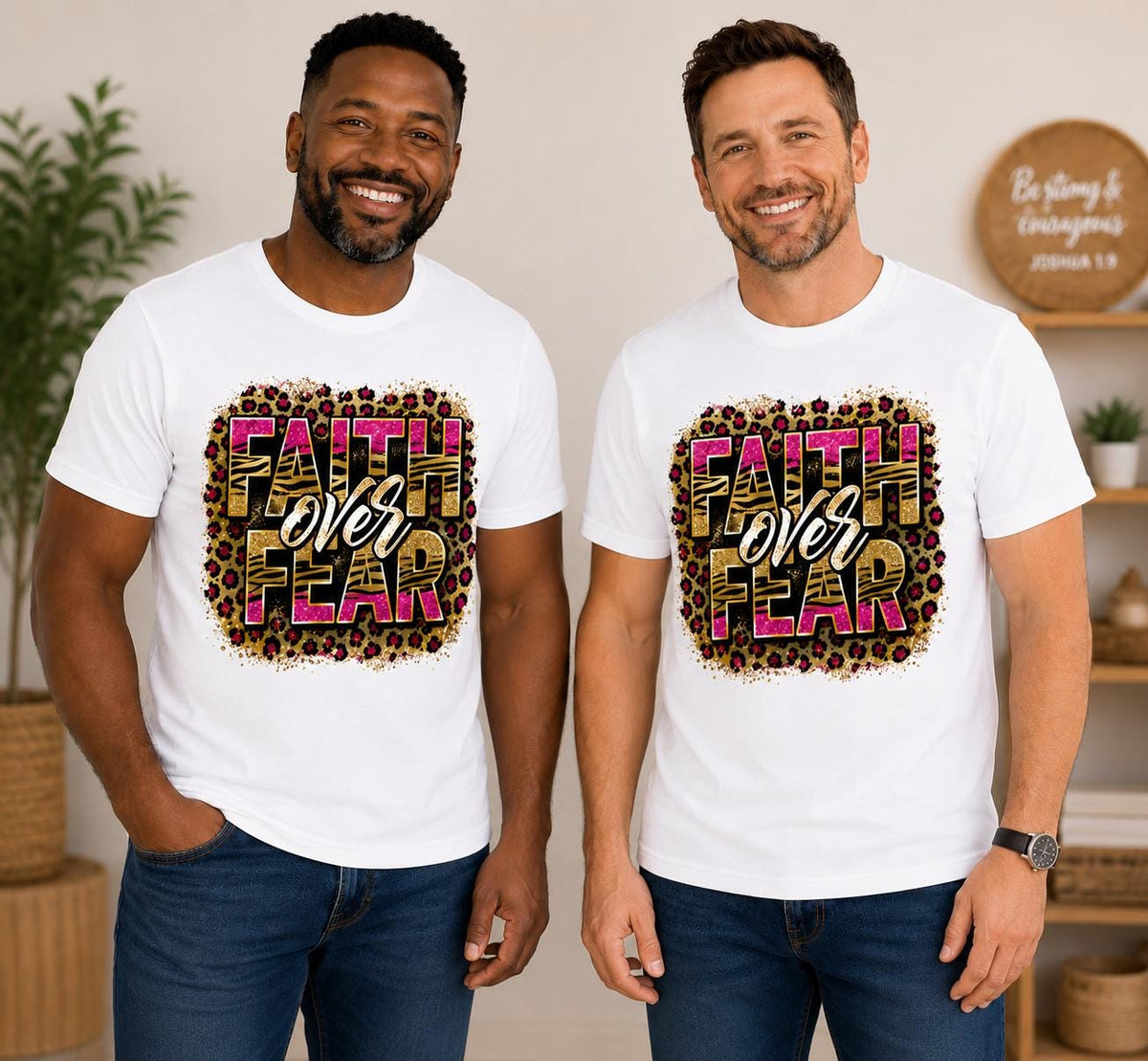 Faith Over Fear Christian Graphic Unisex Tee