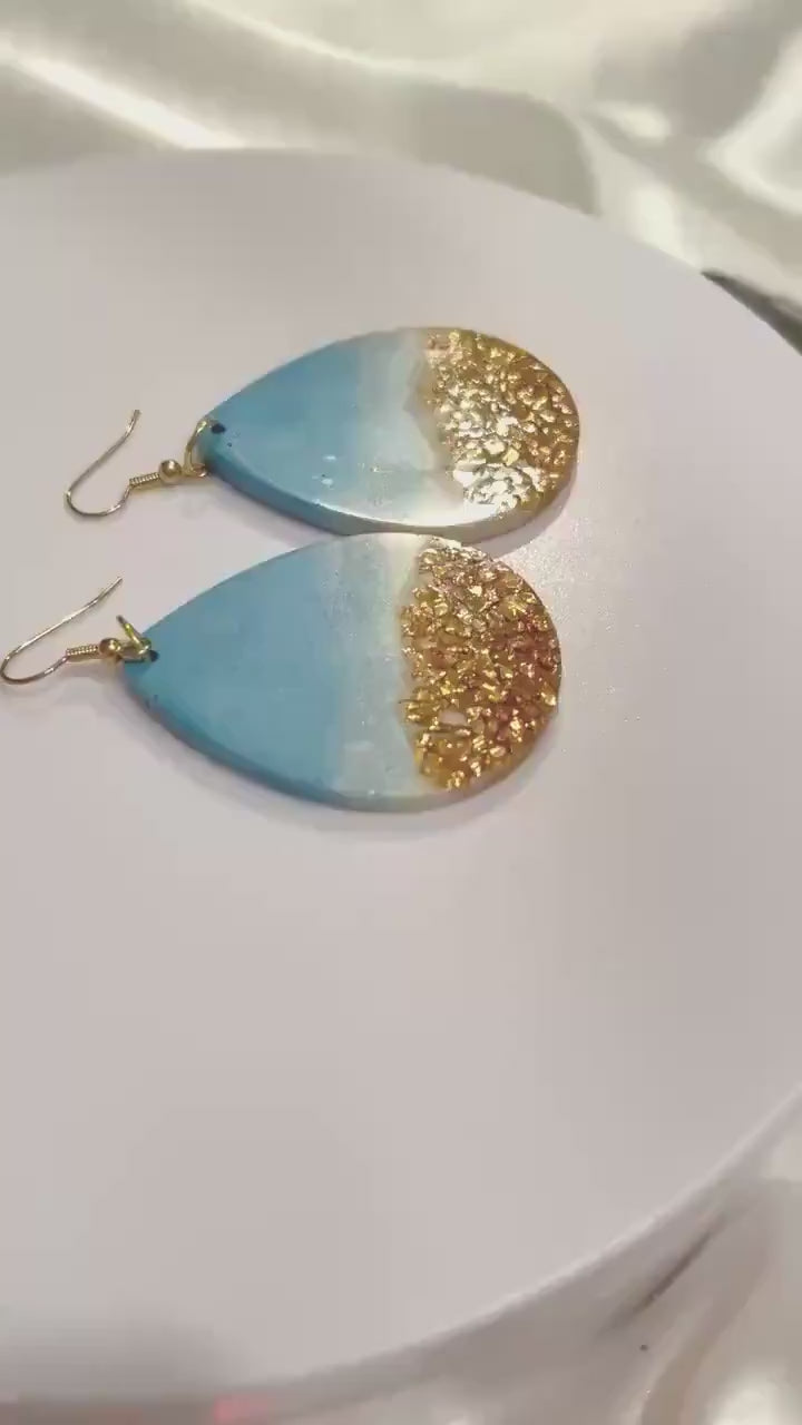 Ocean Scene Earrings (Large)